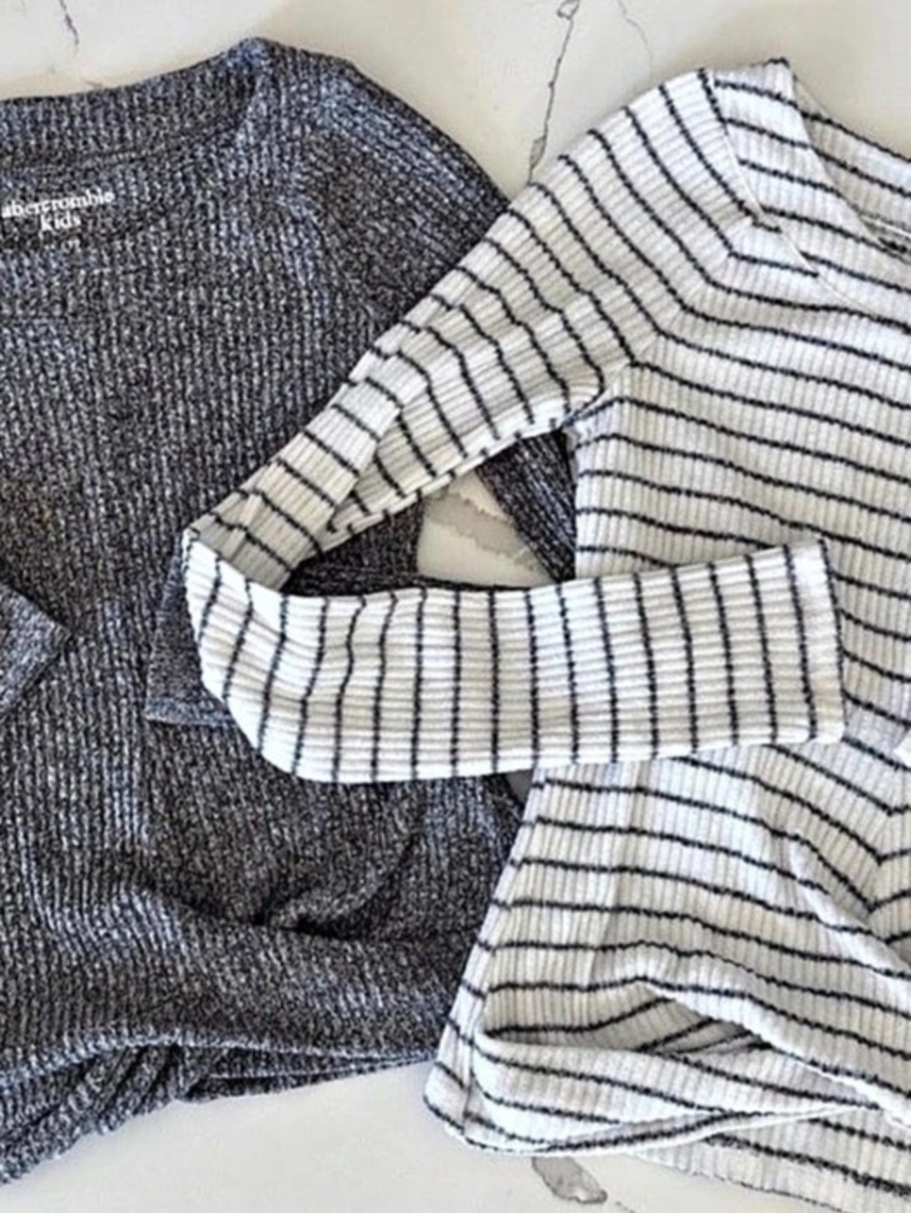 Abercrombie Kids Girls Striped Long Sleeve Tops Size 11/12